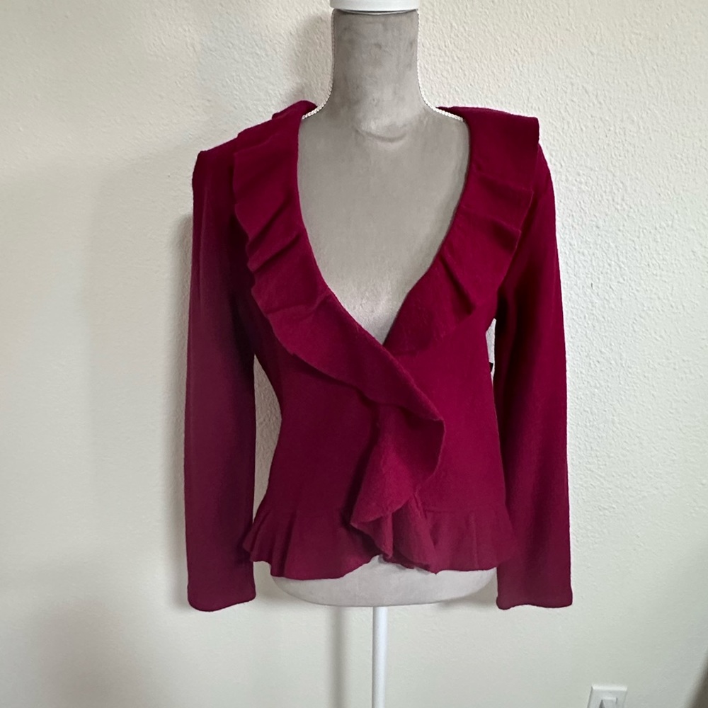 Liz Claiborne New York wool cardigan size large